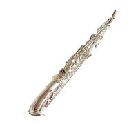 Professional Saxophone Instrument For Beginners Alto Saxophone Bb Brass Lacquer Solid And Keys Mouthpiece Reed Neck With Case(Silver)