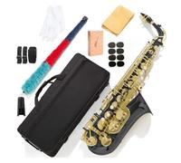 Professional Saxophone Instrument For Beginners Alto Saxophone Eb Key Green Colored Instrument(Black)