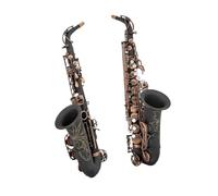 Professional Saxophone Instrument For Beginners Alto Saxophone In Eb Bk Nickel Plated Gold Carved Solid Professional Musical Instrument(3)
