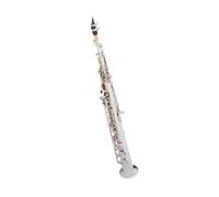 Professional Saxophone Instrument For Beginners Alto Saxophone Straight Tube In B Flat Brass Solid Silver Cloth Box