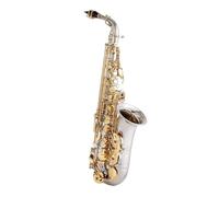 Professional saxophone Music Lovers Alto Saxophone Nickel Plated Gold Key Professional Sax With Case And Accessories Easy To Play
