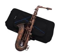Professional Saxophone Professional Red Antique Alto Saxophone High F Eb Engraved Bell With Case