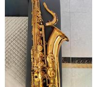 Professional Saxophone Silver B-tune Professional Tenor Saxophone All Silver Made Of Comfortable Feel SAX Jazz Instrument(Bag B)