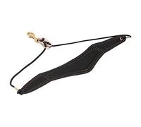 Professional Saxophone Single Shoulder Strap Less Stress Ergonomics Design PU Leather Soft Sax Padded Shoulder Harness for Soprano Tenor Alto Sax Black
