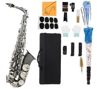 Professional Saxophones Alto Saxophone In E Flat Key Beginner Set Includes Violin Case And Accessories(4)