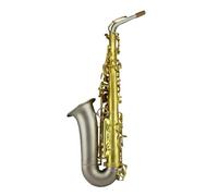 Professional Saxophones Alto Saxophone Professional Grade Yellow Brass Sandblast Nickel Color