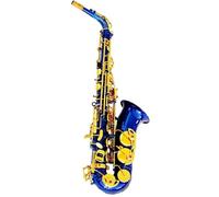 Professional Saxophones Blue Body Gold Lacquered Keys Alto Saxophone