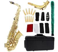 Professional Saxophones Eb Alto Saxophone Brass Lacquered Gold Professional Woodwind Instrument With Case Strap Musical Parts