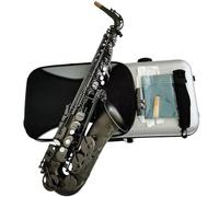 Professional Saxophones Matte Black Nickel Alto Saxophone Eb Grade Case
