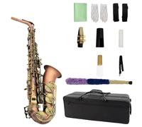 Professional Saxophones Professional musical instrument E flat major red body blue keys graded performance type Saxophone