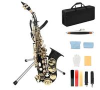 Professional Saxophones The B Key Soprano Saxophone Is Suitable For Beginners And Comes With A Portable Case Ideal For Both And Adults(2)