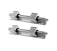 Professional SBR20 200 500 1500mm 2pcs Linear Guide Rail+4pcs SBR20UU Bearing Blocks for CNC Part 20mm(1200mm)