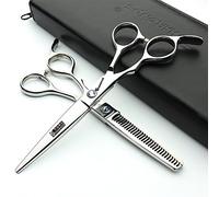 Professional Scissors Set Left-Handed 6/7/7.5/8/9inch(6 inches, 2 Pieces-B)