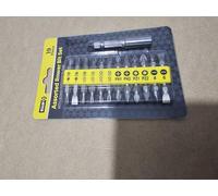 Professional Screwdriver Bit Set, 19-Piece, PH1/PH2/PZ1/PZ2 with Magnetic Holder