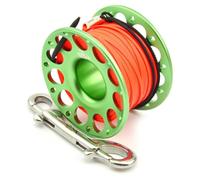 Professional Scuba Diving Reel with Materials and Comfortable Grip for Seamless Use (30m Green)