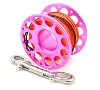 Professional Scuba Diving Reel with Materials and Comfortable Grip for Seamless Use (30m red)