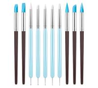 Professional Sculpting Tools, Silicone Tip Brushes, 12 Pieces Fine Tips Paint Pens, Craft Modeling Set, Art Supplies with Portable Case, ta