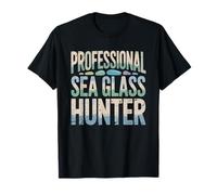 Professional Sea Glass Hunter Beachcomber Identity Beach T-Shirt