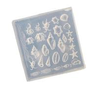 Professional Sea Theme Nails Art Molds Small Accessories Mold Nails Decorative Mold for Salon Manicure Decorations Marine Silicone Nail Molds