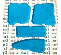 Professional Sealant Finishing Tool Kit, 4 Pieces with Gloves and Case Multiple Sizes for Bathroom and Kitchen Sink Worktop Bathtub Shower Joint Edge Corner Sealing Silicone Applicator caulking grout