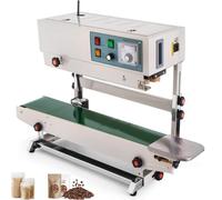 Professional Sealing Machine - Vertical/Horizontal Dual-Mode for Food and Pharma Packaging, 750W Motor, Unlimited Sealing Length, Includes 4 Printing Wheels & Digital Panel