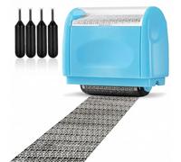 Professional Security Roller Stamp for Privacy Protection - 1.5 Inch Wide Address Blocker with 3 Free Refills, Perfect for Concealing Personal Data on Mail, Bills & Bank Statements, Essential Office S