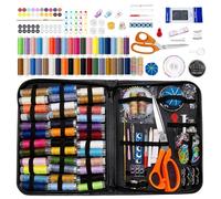 Professional Sewing Kit for Adults, 205PCS Needle and Thread Kit with 36 Spools, Scissors & Case, Mini Sewing Kit & Travel Sewing Kit for Beginners, Emergency Repairs, Sewing Machine Accessories