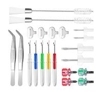 Professional Sewing Machine with Tweezers Double Ended Brushes Seam Unpicker and Crossed/Flat Screwdrivers Seam Unpicker Set