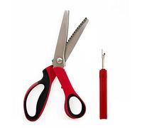 Professional Sewing Scissor Wavy with Handle Denim Zig Zag Scissors for Fabric Silk Paper Craft (148)