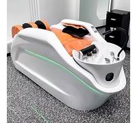 Professional Shampoo Massage Bed, Head Spa Equipment with Fashionable Green Ambient Light, Intelligent Body Massage, Water Circulation System for Beauty Salon