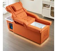 Professional Shampoo Massage Bed, Multifunctional with Comfortable Headrest, LED Lights, for Salon & Home Use