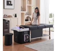 Professional Shampoo Massage Bed with Foot Bath, Thai Water Circulation, Flat-Laying Intelligent Beauty Bed for Beauty Salon