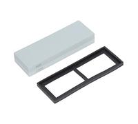 Professional Sharpening Stone Set White Corundum Whetstone Double Side Grits 400 1000 for Kitchen Chefs Home Cooks Rubber Base Abrasive Stone