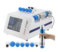Professional Shockwave Therapy Machine Muscle Deep Tissue Massager with 7 Massage Head, for ED Treatment, Pain Relief and Plantar Fascitis,18 Frequency Gears, Output Energy: 10-300MJ