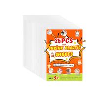 Professional Shrink Film for Creative Undertakings Typesetter Compatible Substance Jewelry Identifiers Making 20x14.5cm White Shrink Film for Printers