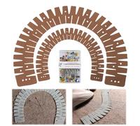 Professional Silicone Hemming Ruler with Precise Marking Hole for Straight Curved Fabric Edges Sewing Aid Nonslip Silicone Hemmer for Fabric Alignment