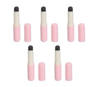 Professional Silicone Lip Brush Set 5PCS Round Head Portable Cosmetic Makeup Lipstick Brush For Matte Lip Makeup Travel Friendly Silicone ABS