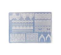Professional Silicone Mold for Nails Art Featuring 3D Lace Texture that Promotes Effortless Removal and Long Lasting Reuse Sturdy Silicone