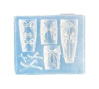 Professional Silicone Nails Decors Template Carving Decors Molds Suitable for Decorations Decorative Nail Charm Mold