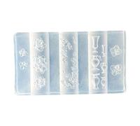 Professional Silicone Nails Decors Template Nails Carving Moulds Decors Silicone Molds Suitable For Decorations Decorative Nail Charm Mold