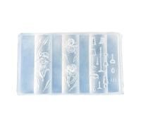 Professional Silicone Nails Decors Template Nails Carving Moulds Decors Silicone Molds Suitable For Decorations Decorative Nail Charm Mold