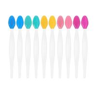 Professional Silicone Pore Cleaner Brushes, 10-Piece Set for Sensitive Skin and Cosmetic Removal, Silicone Face Brush with