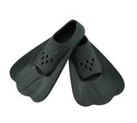Professional Silicone Snorkel Fins For All Ages | Short design, efficient for propulsion, improves kick technique, ideal for pool laps, black silicone