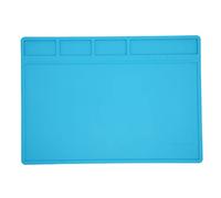 Professional Silicone Soldering Mat Large Heat Resistant Workbench Repair Pad with Measurement Scale and Component Slots for Electronics Repair and DIY Projects Durable Anti Static