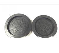 Professional Silicone Soundhole Cover - Anti-Feedback for Acoustic/Electric Guitar (2 Round + 1 Oval) Black/Yellow - 110-120mm (Inner diameter: 110MM,black)