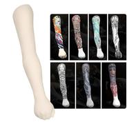 Professional Silicone Tattoo Practice Arm, Realistic Fake Skin for Tattoo Artists Display and Technique Improvement, Durable Model Arm for Training and Portfolio Showcase (WHITE)