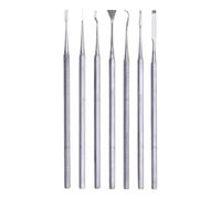 Professional Single Ended 6 Pieces Wax Carving Tools Set, Stainless Steel, Sharp Edge Carvers for Clay Modelling, Hobby Crafts