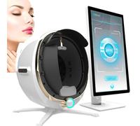 Professional Skin Analyzer Machine - AI Smart Facial Analysis, 3D Skin Problem Detection, 8 Spectral Moisture Analyzer, Multilingual, 21.5-Inch