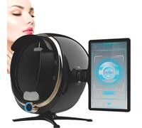 Professional Skin Analyzer Machine,AI Smart Facial Skin Analysis Machine,3D Skin Problem Detection Machine,8 Spectral Facial Moisture Analyzer,Multilingual,13.3inch-Black
