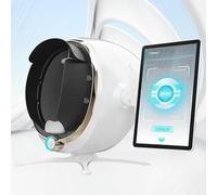 Professional Skin Analyzer Machine,High-Resolution Facial Detection Machine,Intelligent Moisture Analyzers Instrument,for Healthy Skin Care(White,13.3in)